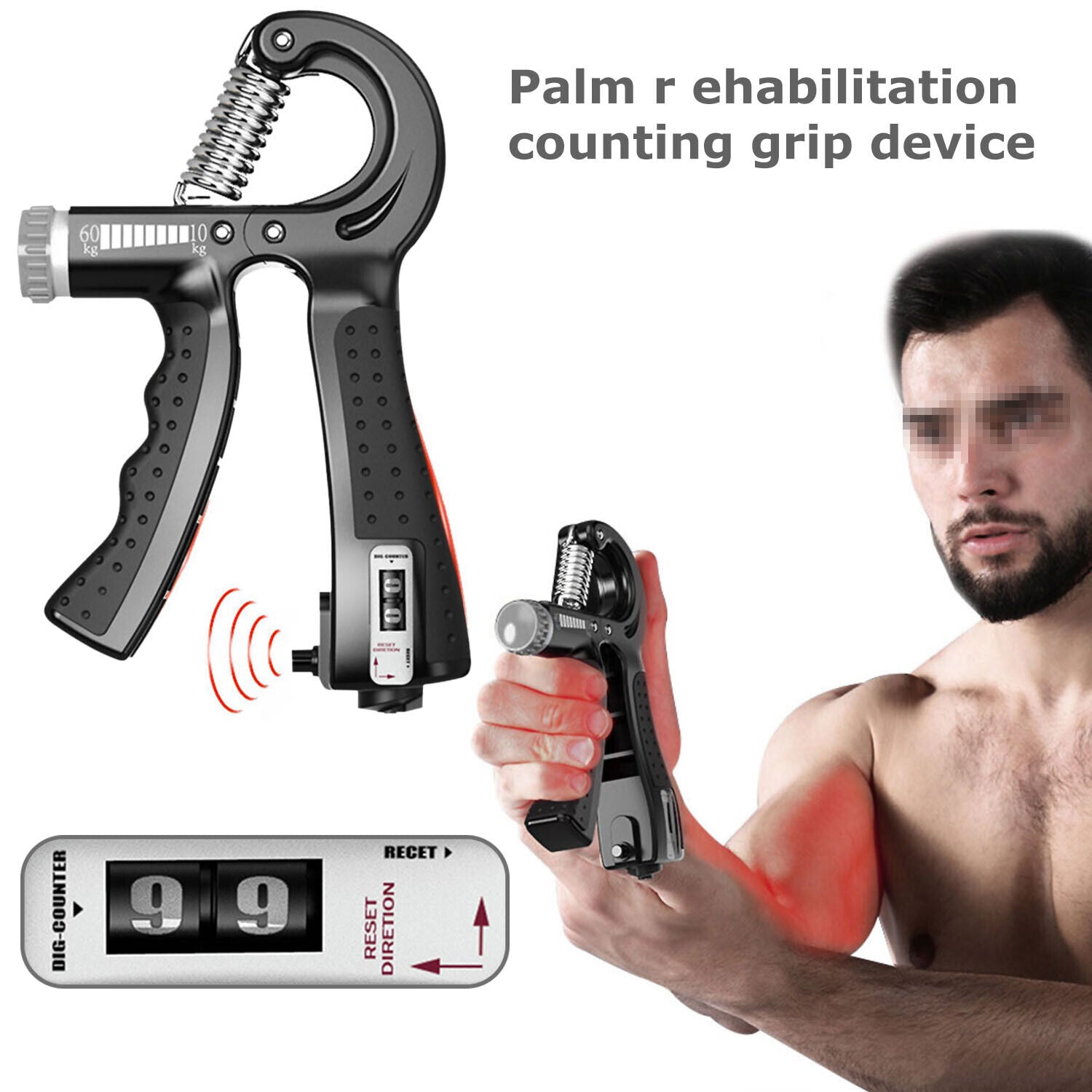 Adjustable Hand Grip Strength Trainer for Enhanced Grip Power and Fitness
