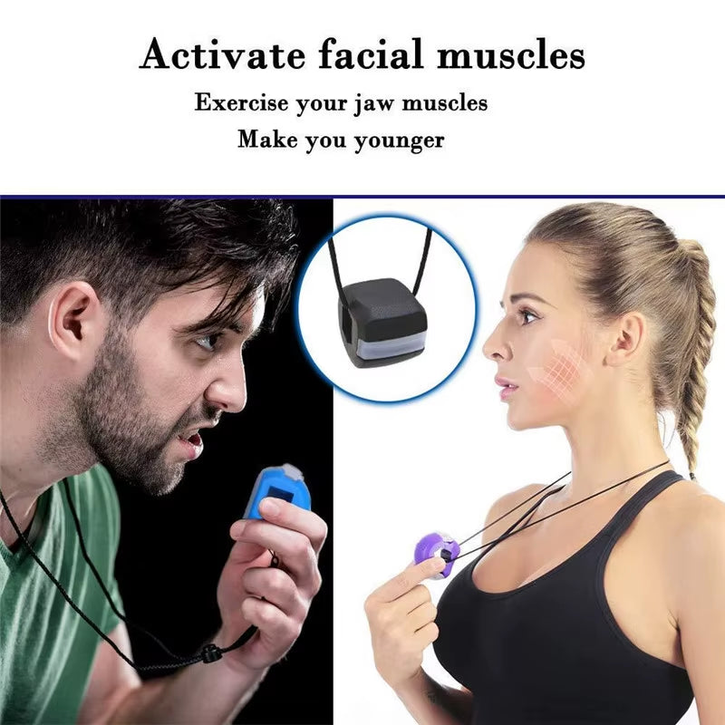 Silica Gel Facial Fitness Ball for Jawline Enhancement and Double Chin Reduction