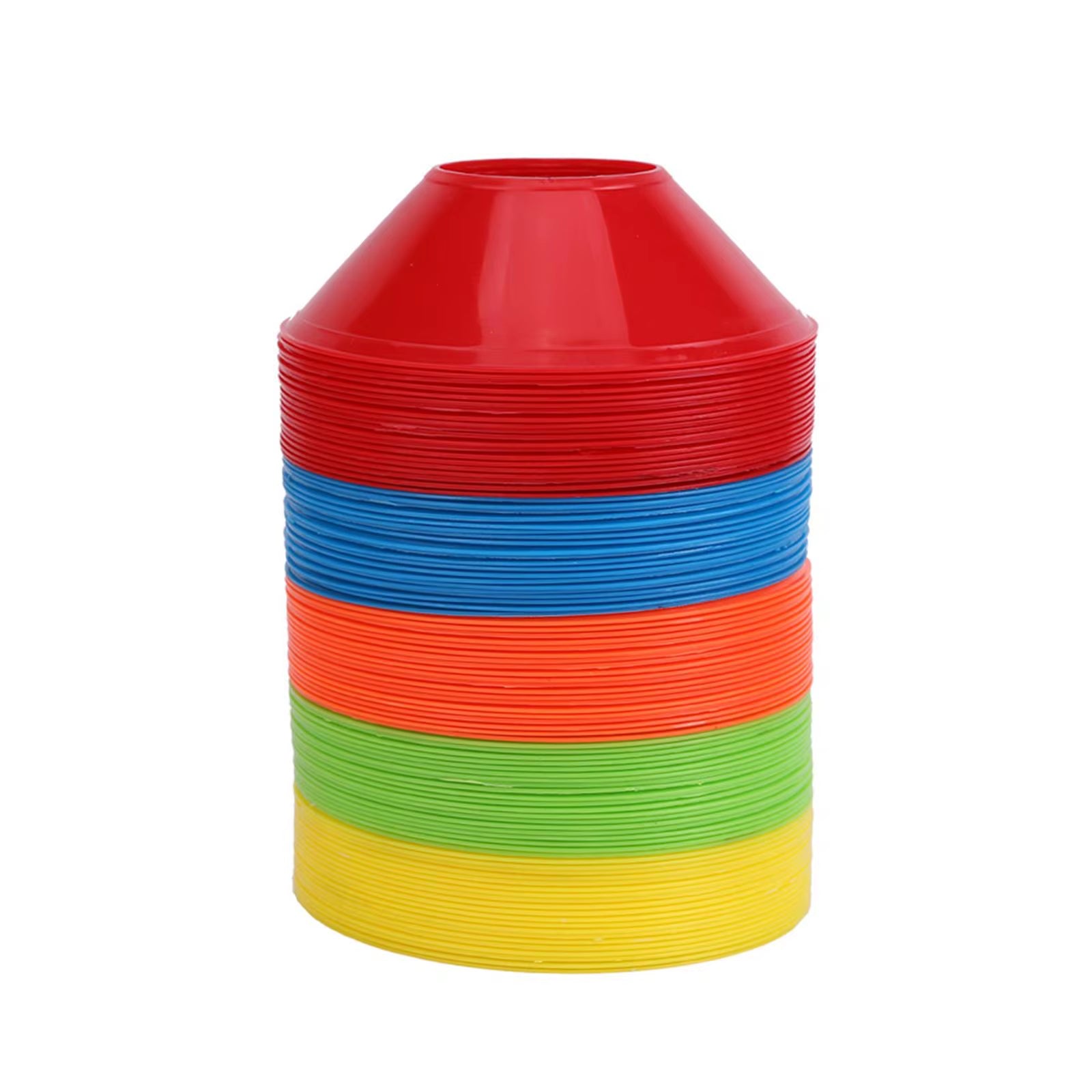 50-Piece Set of Flexible Soccer Cones for Agility Training and Practice in Gardens