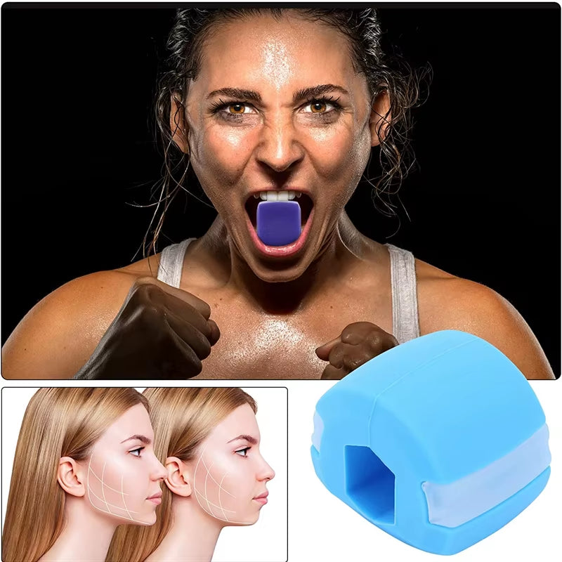 Silica Gel Facial Fitness Ball for Jawline Enhancement and Double Chin Reduction