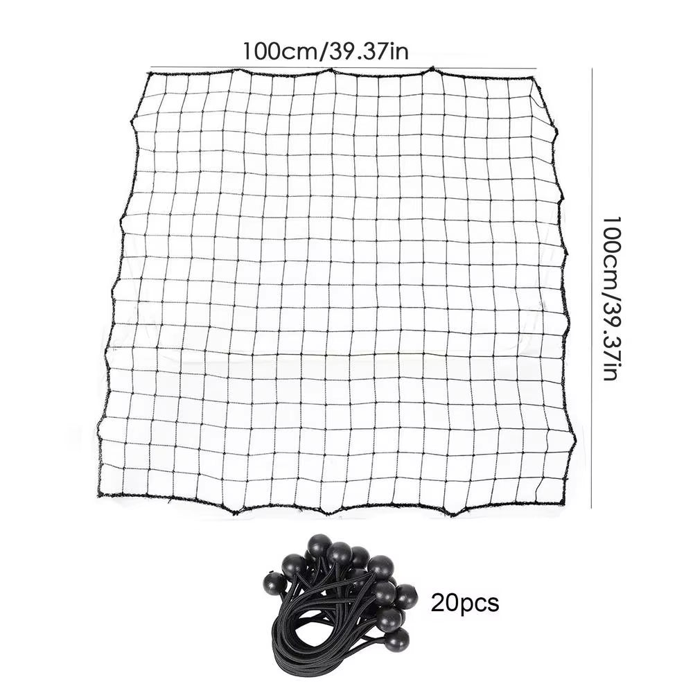 Professional Soccer Rebounder Net - 39.37 x 39.37 Inches with 20 Ropes for Outdoor Use