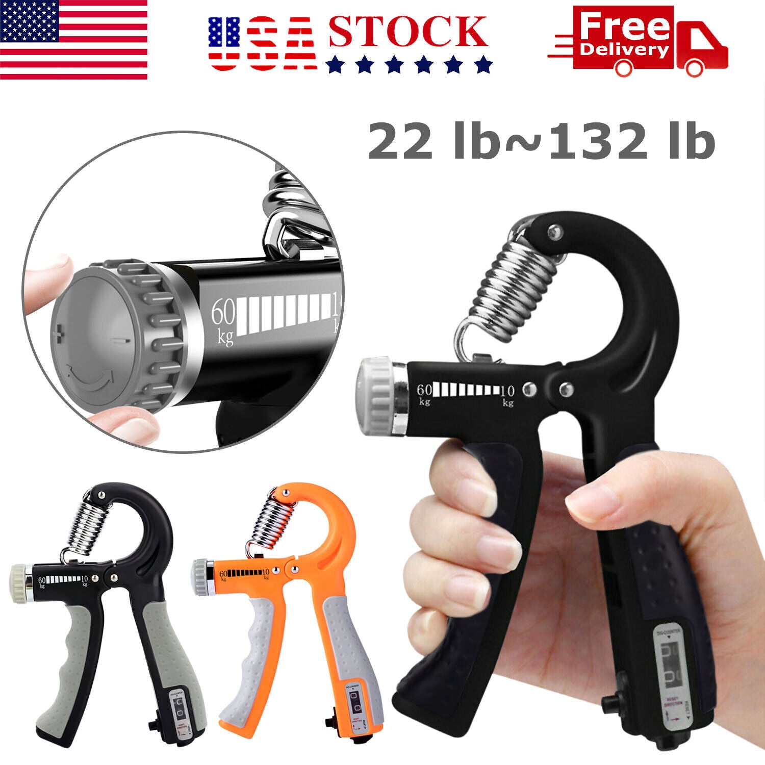 Adjustable Hand Grip Strength Trainer for Enhanced Grip Power and Fitness